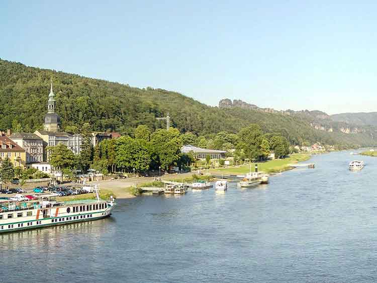 Bad Schandau in der Sächsischen Schweiz