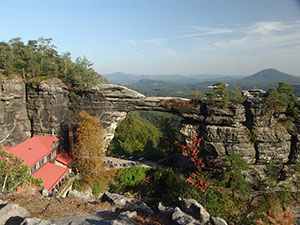 Prebischtor mit Rosenberg - Böhmische Schweiz