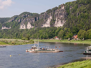 Elbfähre in Rathen - Sächsische Schweiz