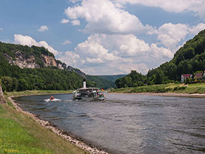 Elbblick in Wehlen - Sächsische Schweiz